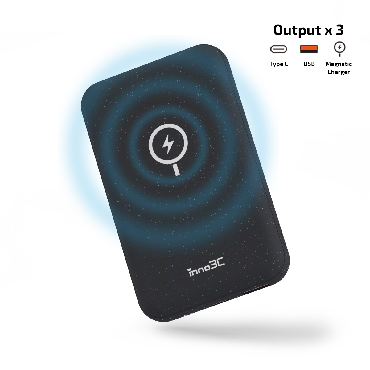 inno3C i-MP10 磁吸無線移動電源帶折疊支架